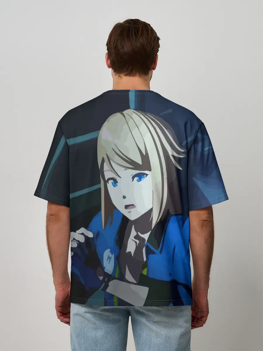 Мужская футболка оверсайз / Тихоокеанский рубеж