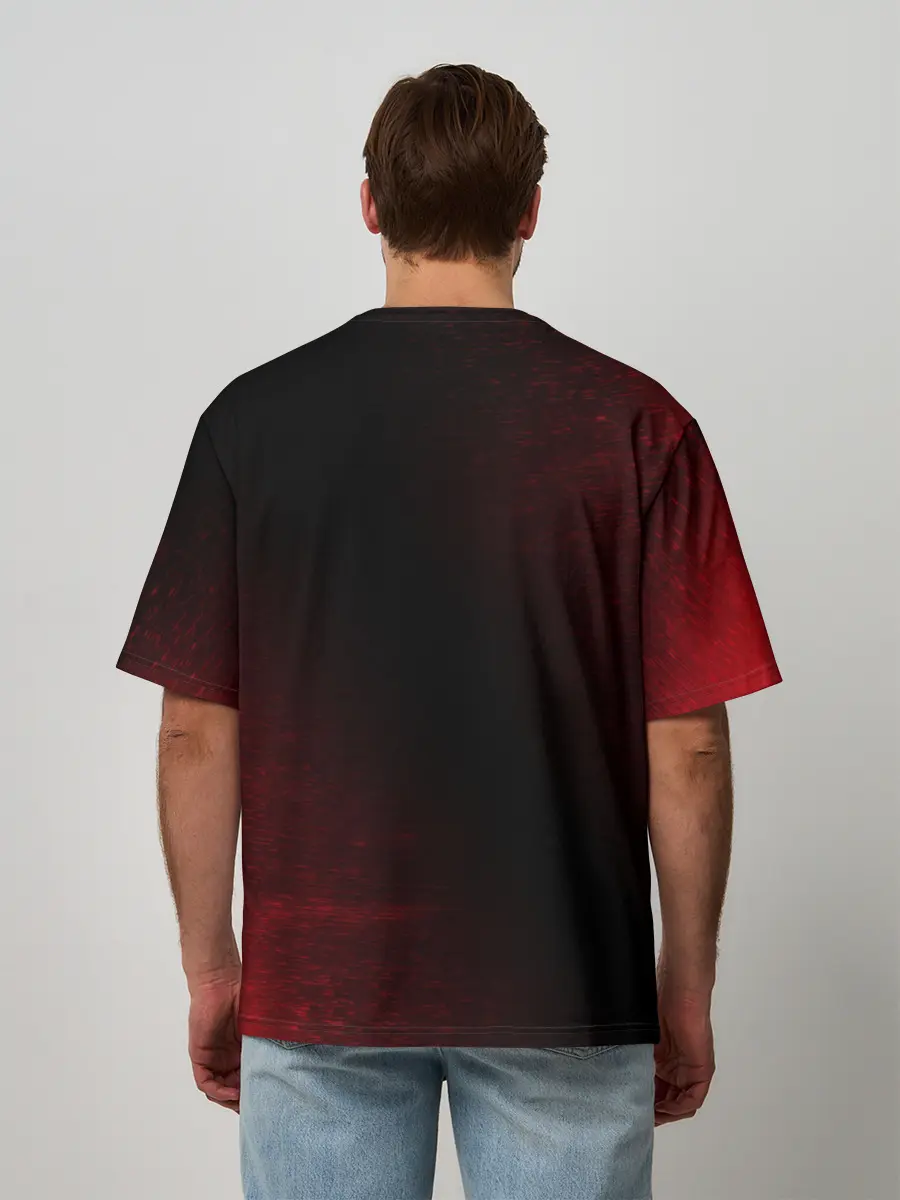 Мужская футболка оверсайз / MITSUBISHI / МИТСУБИСИ