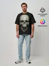 Мужская футболка оверсайз / SKULL