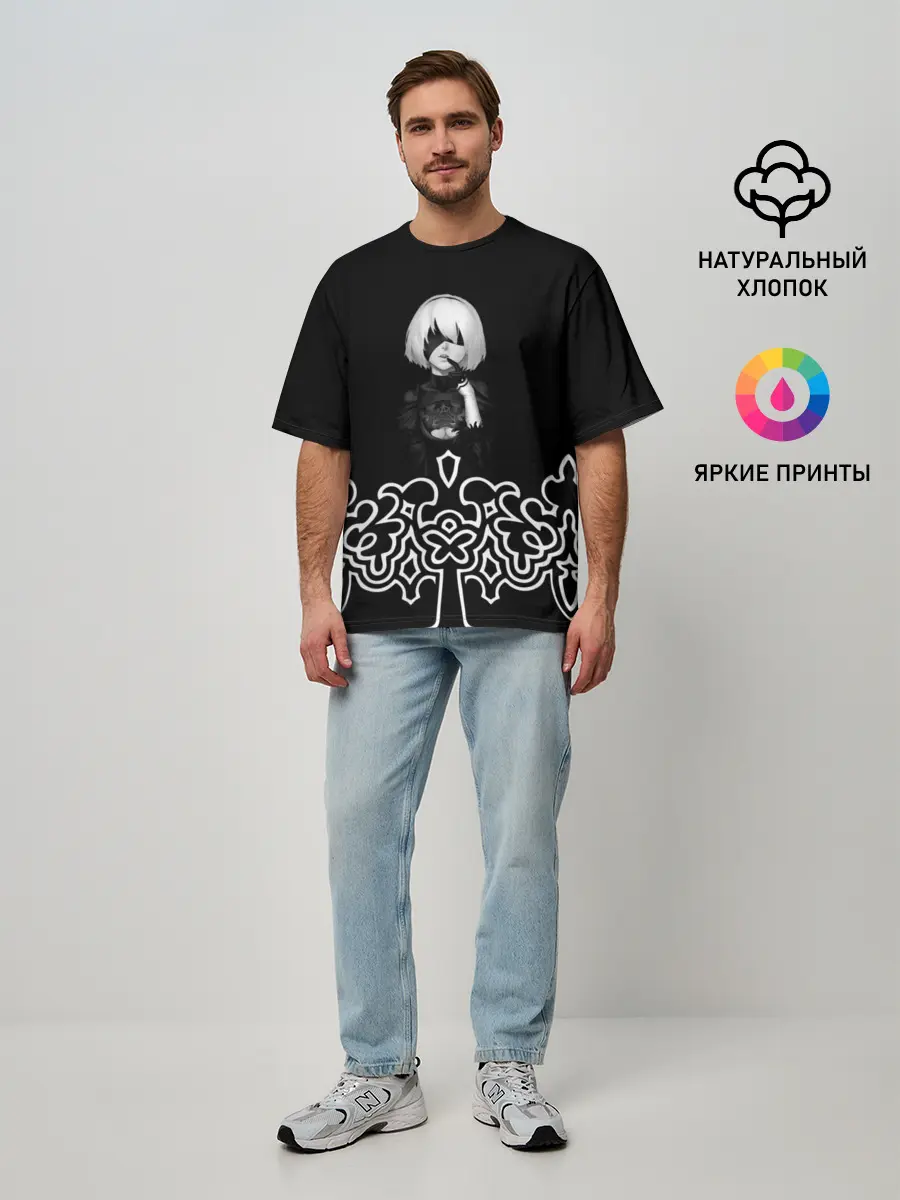 Мужская футболка оверсайз / NieR Automata