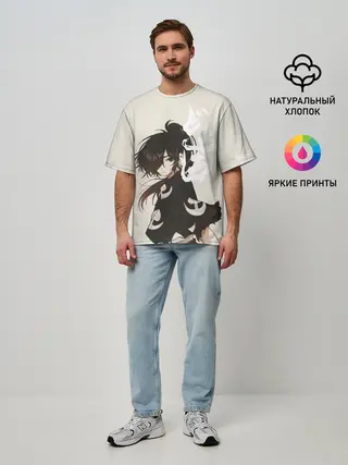 Мужская футболка оверсайз / Hyakkimaru