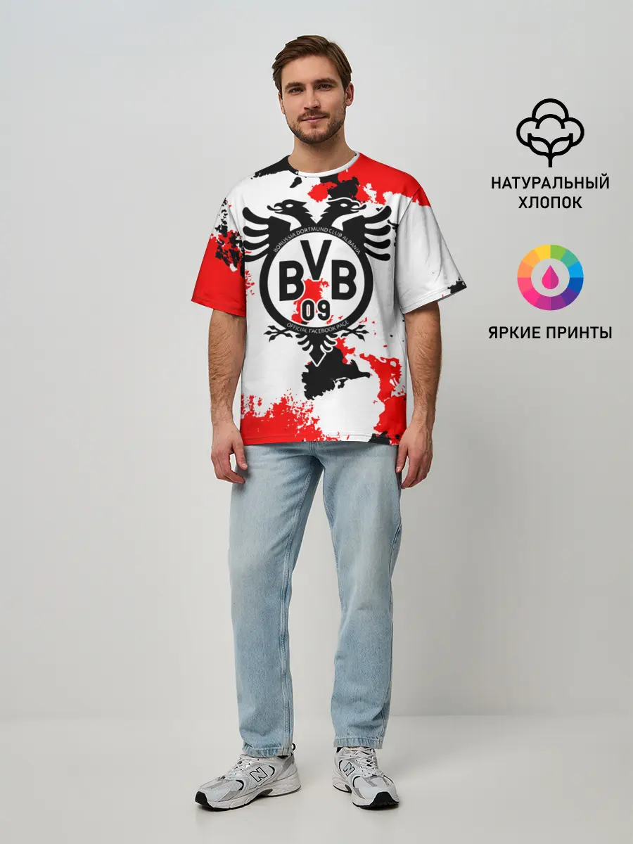 Мужская футболка оверсайз / FC Borussia