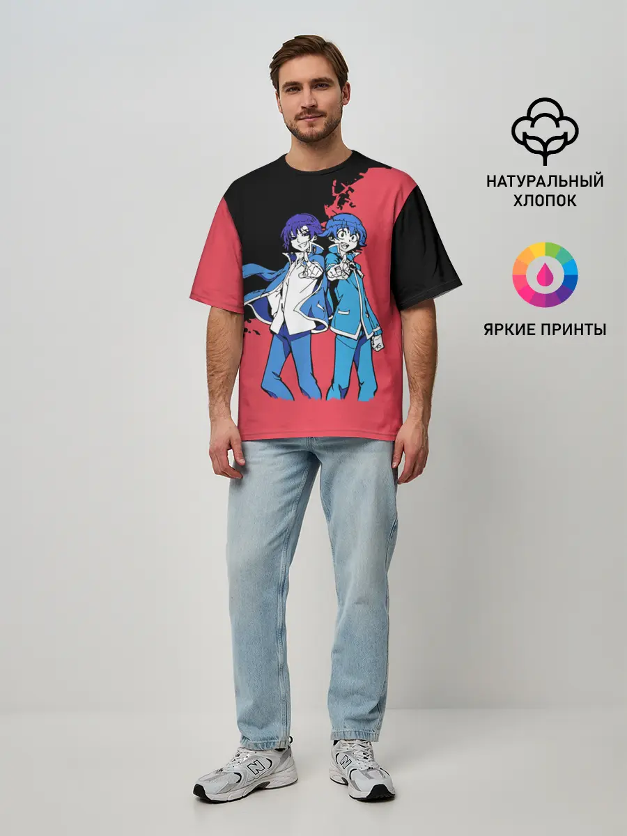 Мужская футболка оверсайз / Добро пожаловать в ад, Ирума