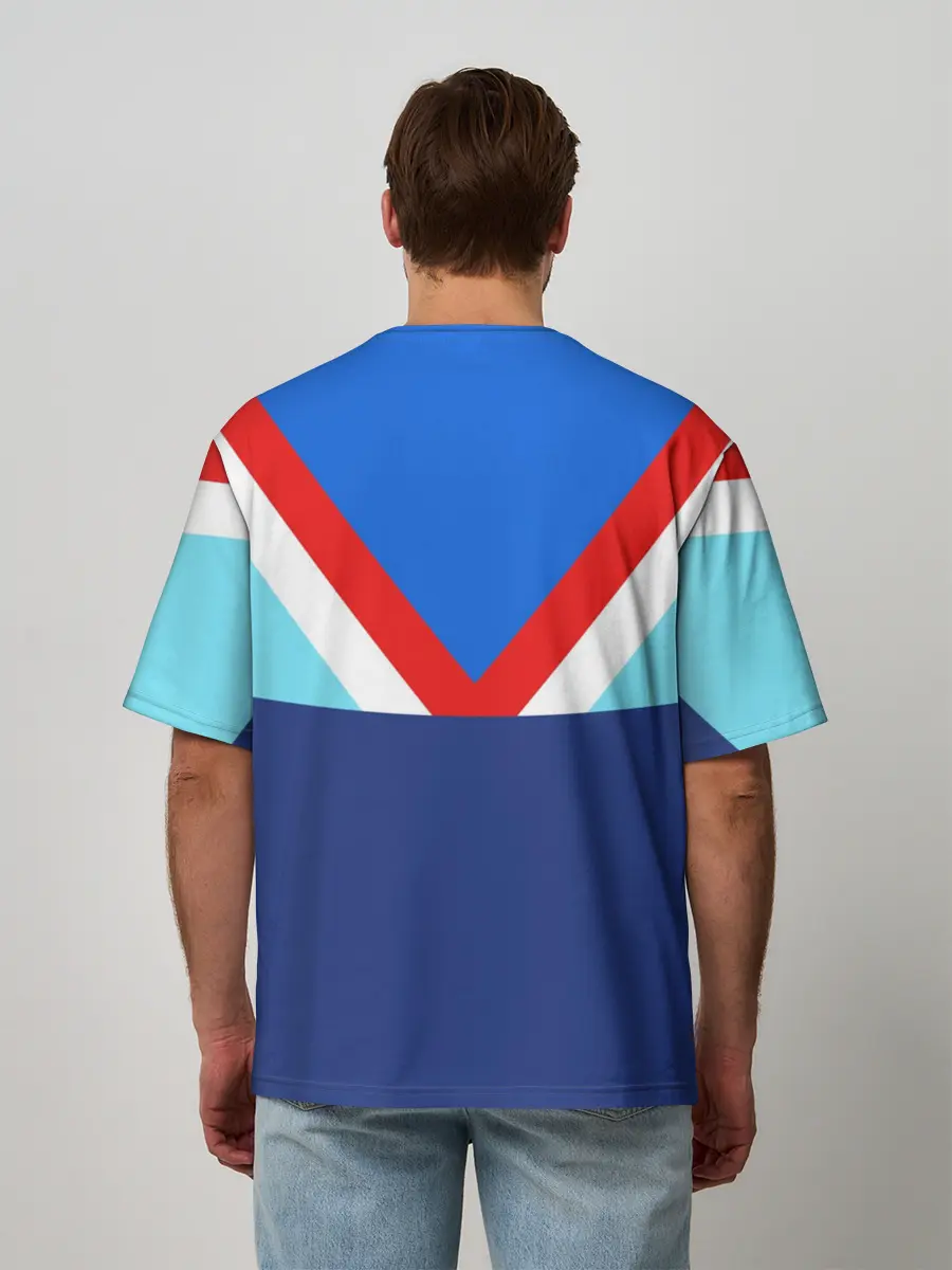 Мужская футболка оверсайз / Стиль 90 х