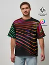 Мужская футболка оверсайз / STRIPES COLOR