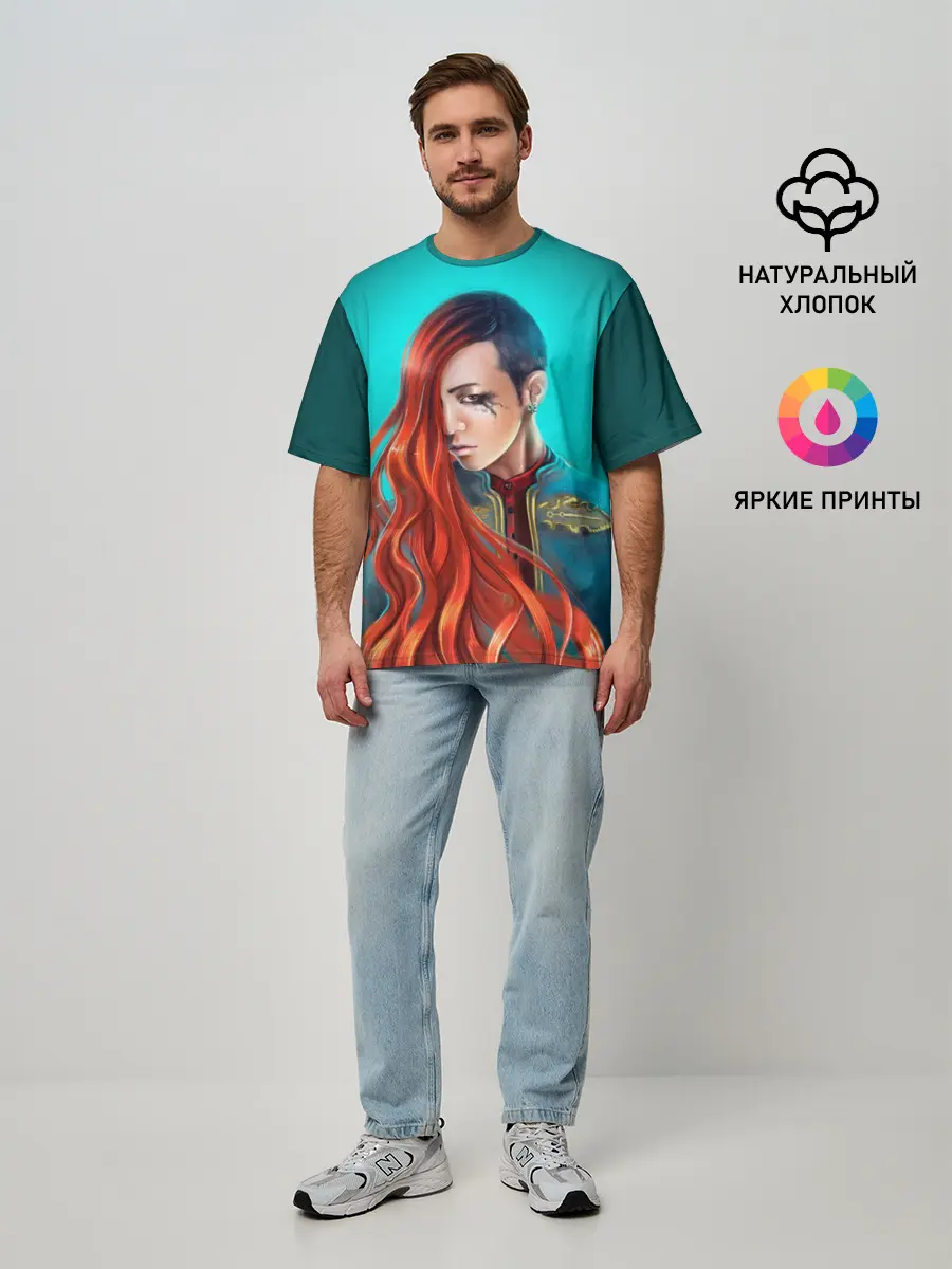 Мужская футболка оверсайз / G-Dragon