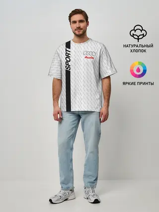 Мужская футболка оверсайз / AUDI SPORT