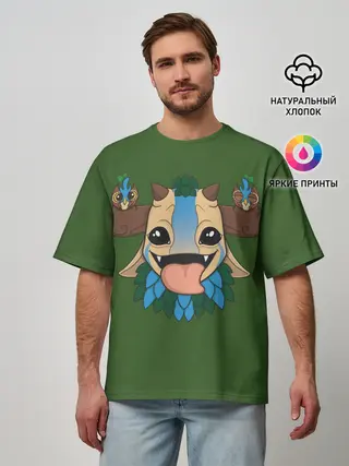 Мужская футболка оверсайз / Курьер | Dota 2