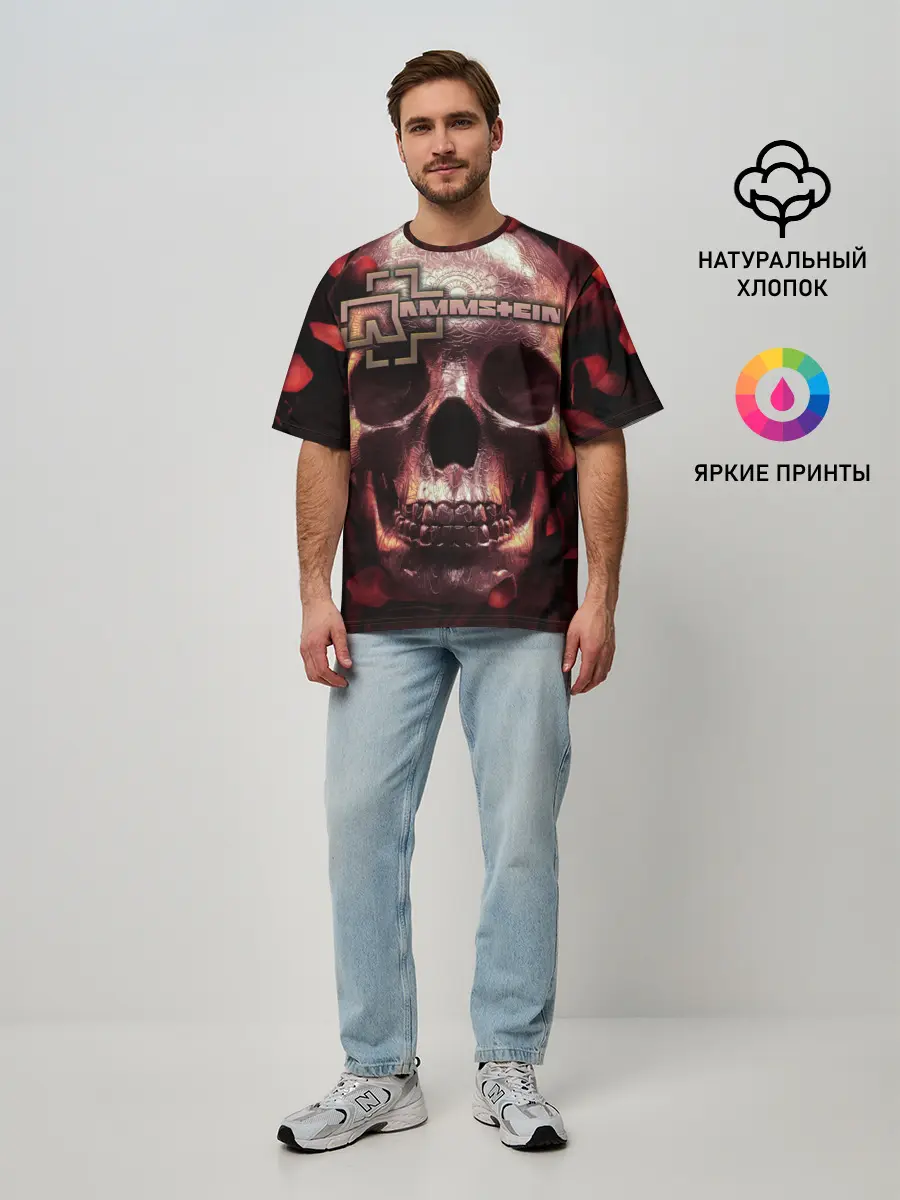 Мужская футболка оверсайз / Rammstein