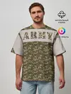 Мужская футболка оверсайз / Армия