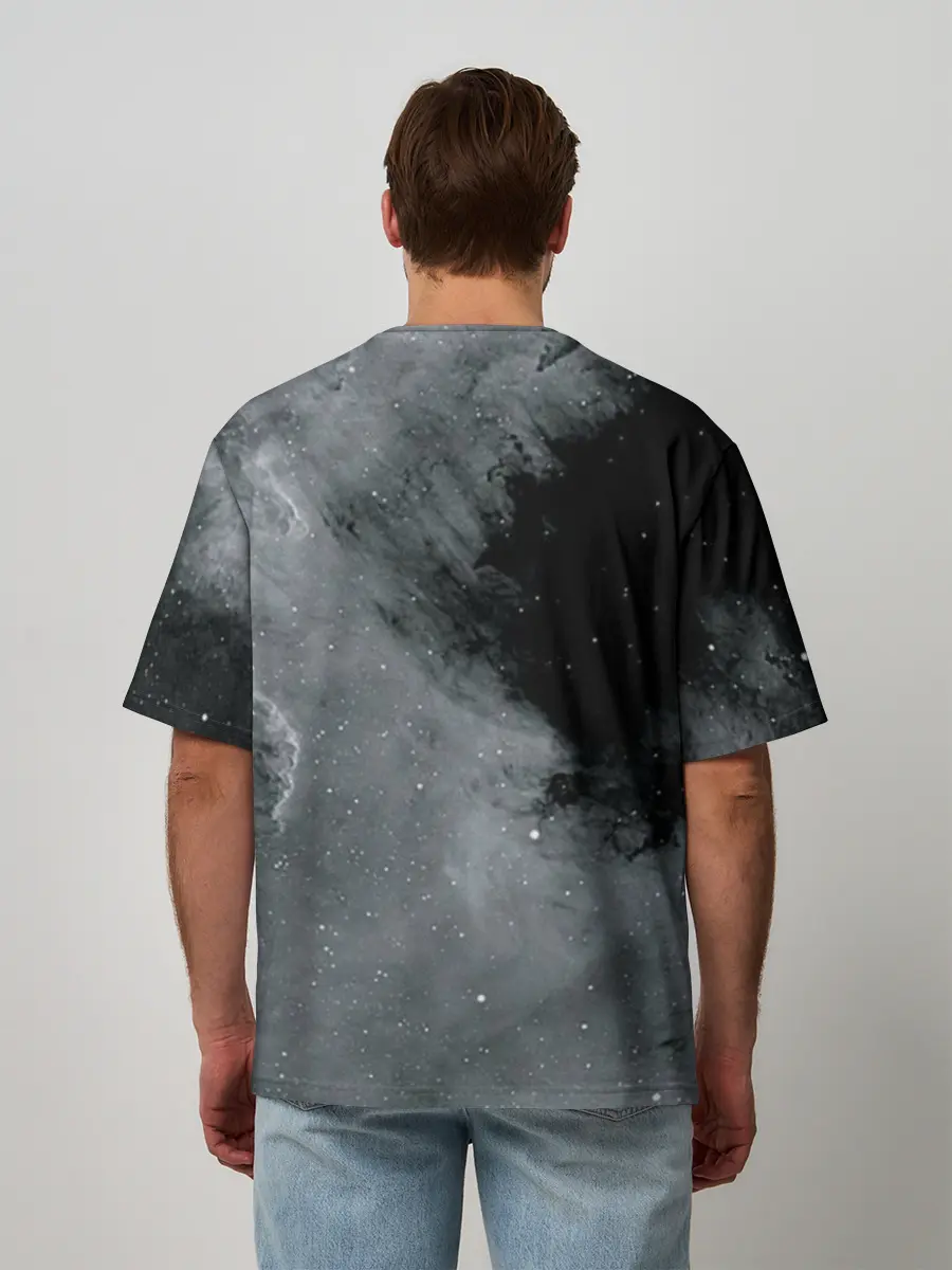 Мужская футболка оверсайз / Космос / Абстракция