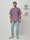 Мужская футболка оверсайз / ICE SCREAM розовый паттерн