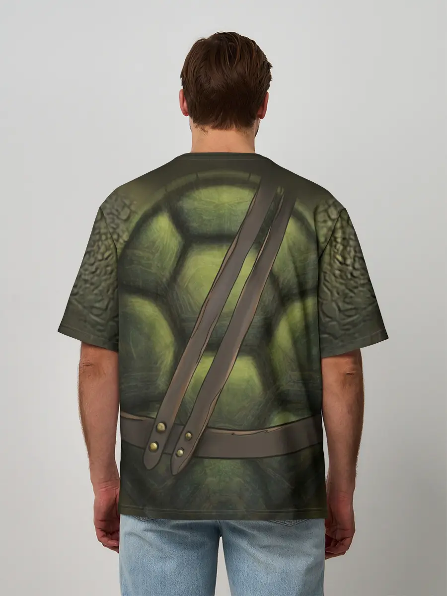 Мужская футболка оверсайз / Черепашка ниндзя