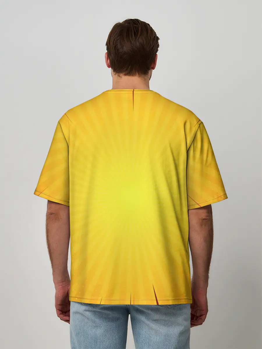 Мужская футболка оверсайз / Зеницу Агацума Kimetsu no Yaiba