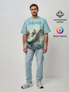 Мужская футболка оверсайз / Fishing