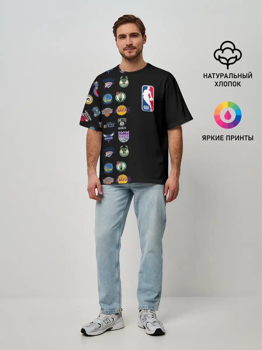 Мужская футболка оверсайз / NBA