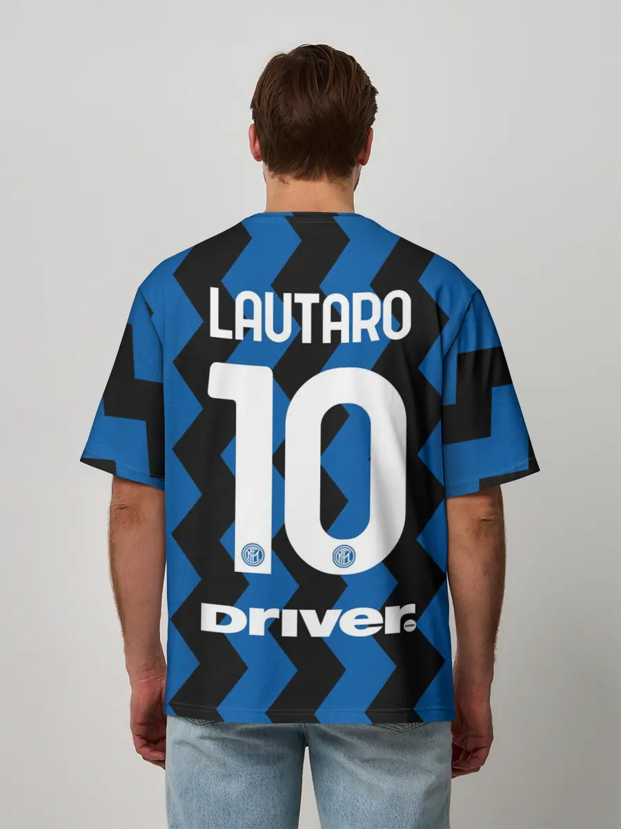 Мужская футболка оверсайз / Лаутаро Мартинес 20/21 Интер