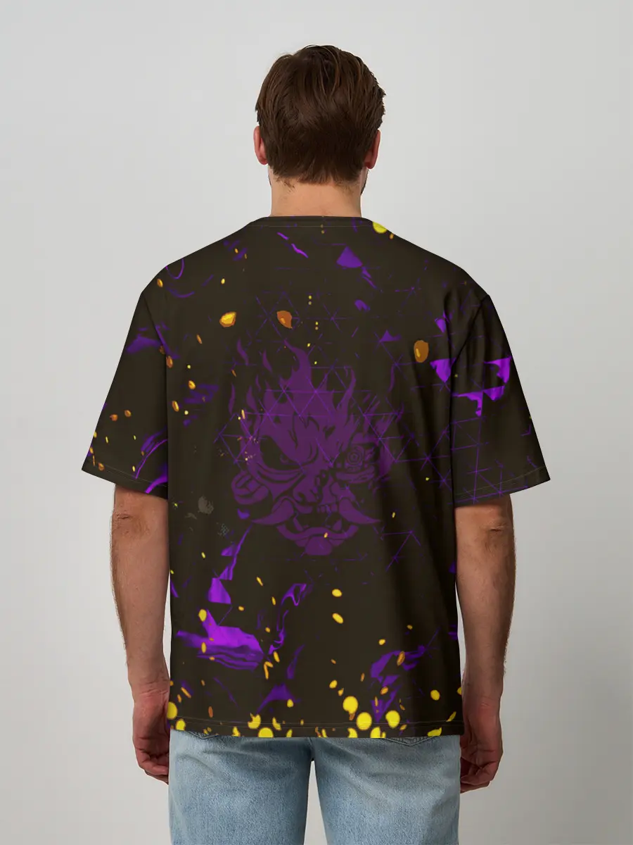 Мужская футболка оверсайз / Cyberpunk 2077