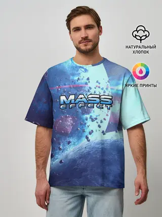 Мужская футболка оверсайз / MASS EFFECT