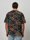 Мужская футболка оверсайз / Цветочный модный узор
