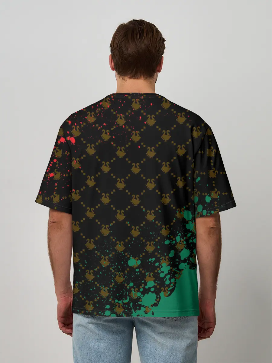 Мужская футболка оверсайз / GUSSI / ГУСИ