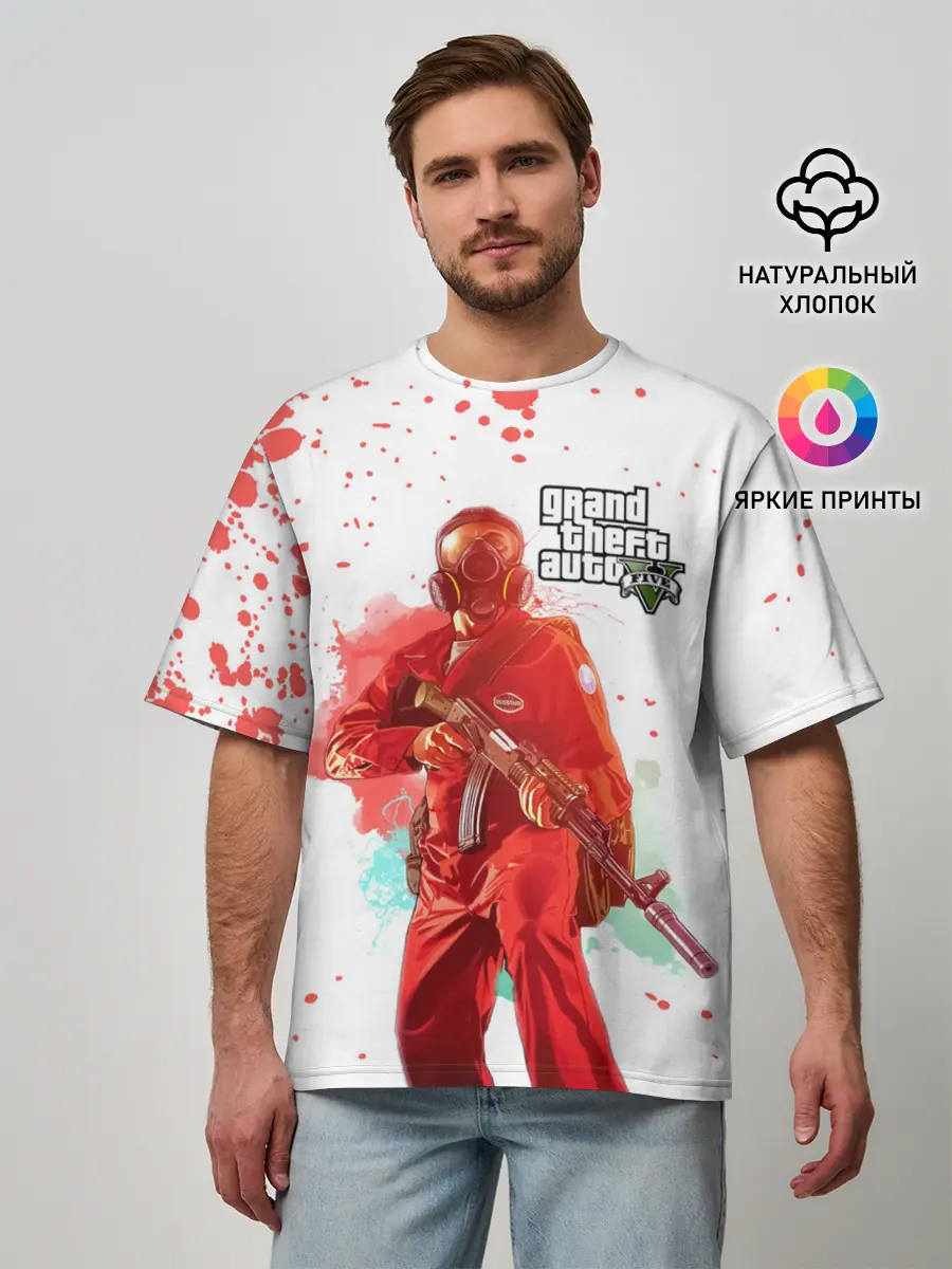 Мужская футболка оверсайз / Grand Theft Auto V | GTA 5