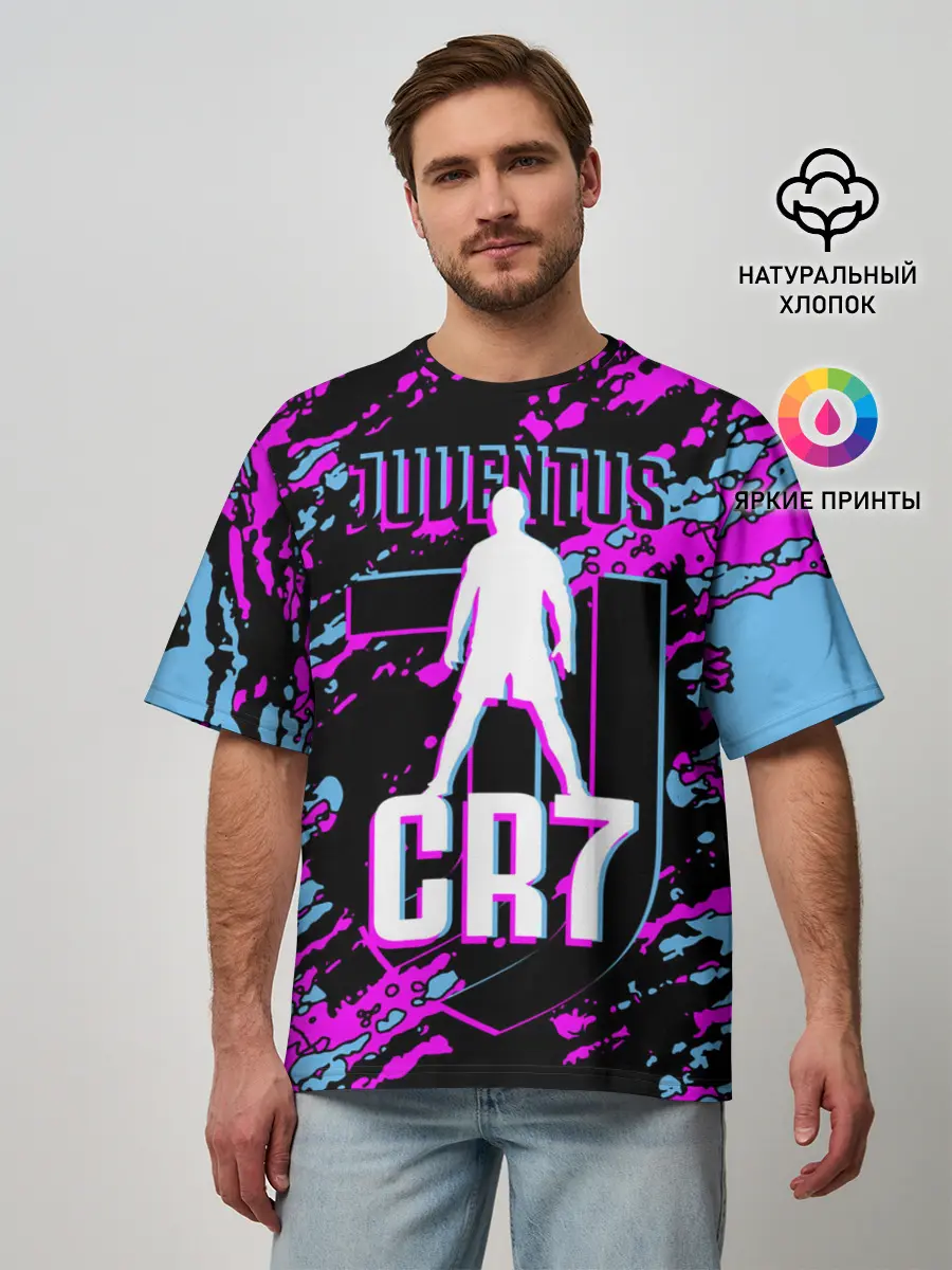 Мужская футболка оверсайз / Криштиану Роналду