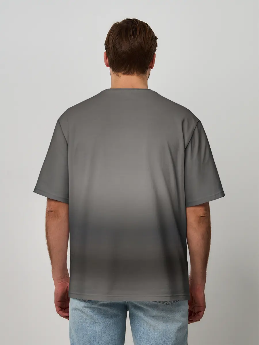 Мужская футболка оверсайз / Мопс в кепке