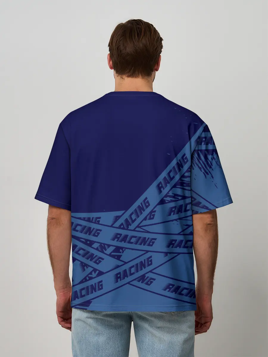 Мужская футболка оверсайз / Форд - Racing