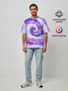 Мужская футболка оверсайз / TIE-DYE PURPLE
