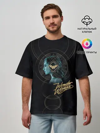 Мужская футболка оверсайз / Wonder Woman
