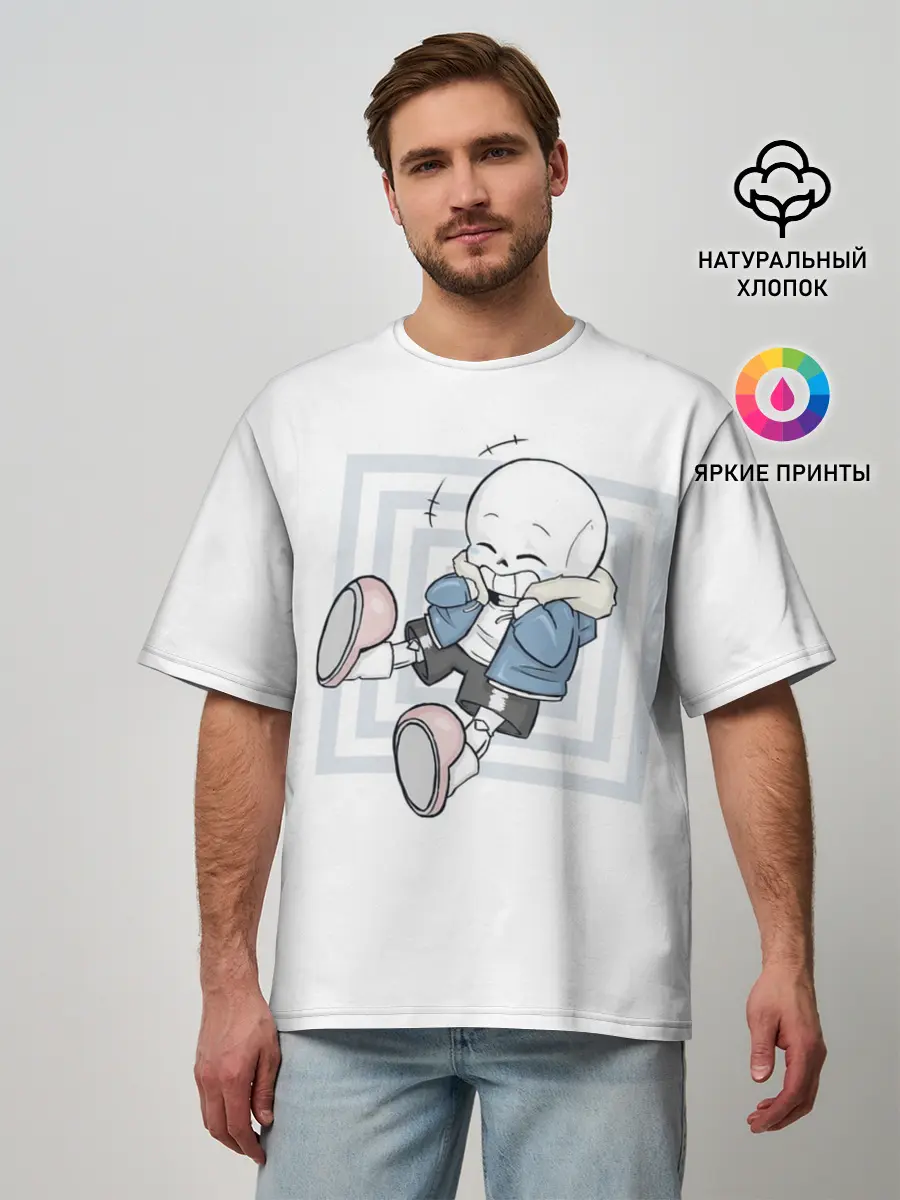 Мужская футболка оверсайз / UNDERTALE