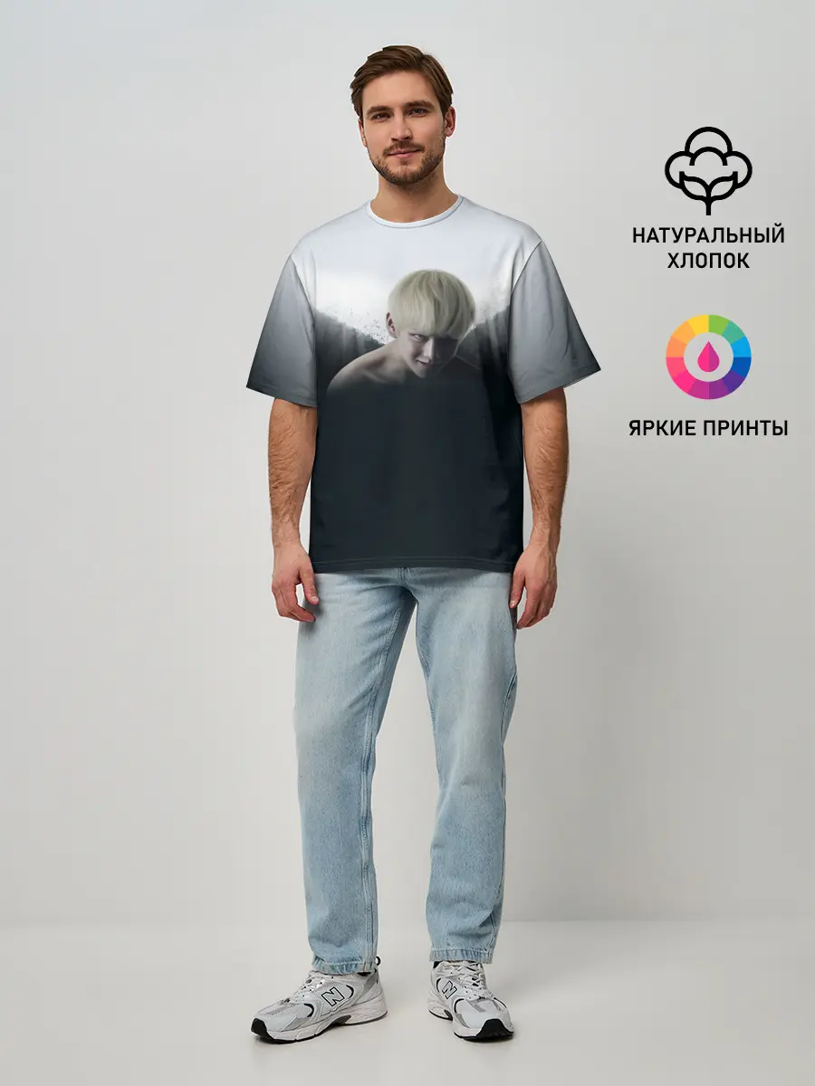 Мужская футболка оверсайз / BTS