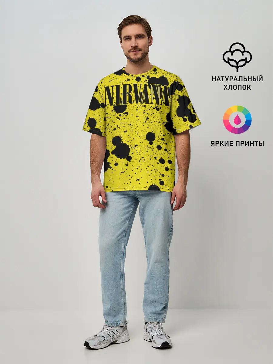 Мужская футболка оверсайз / Nirvana
