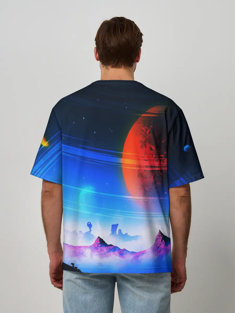 Мужская футболка оверсайз / NO MANS SKY