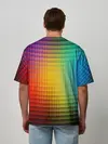 Мужская футболка оверсайз / Радужный градиент
