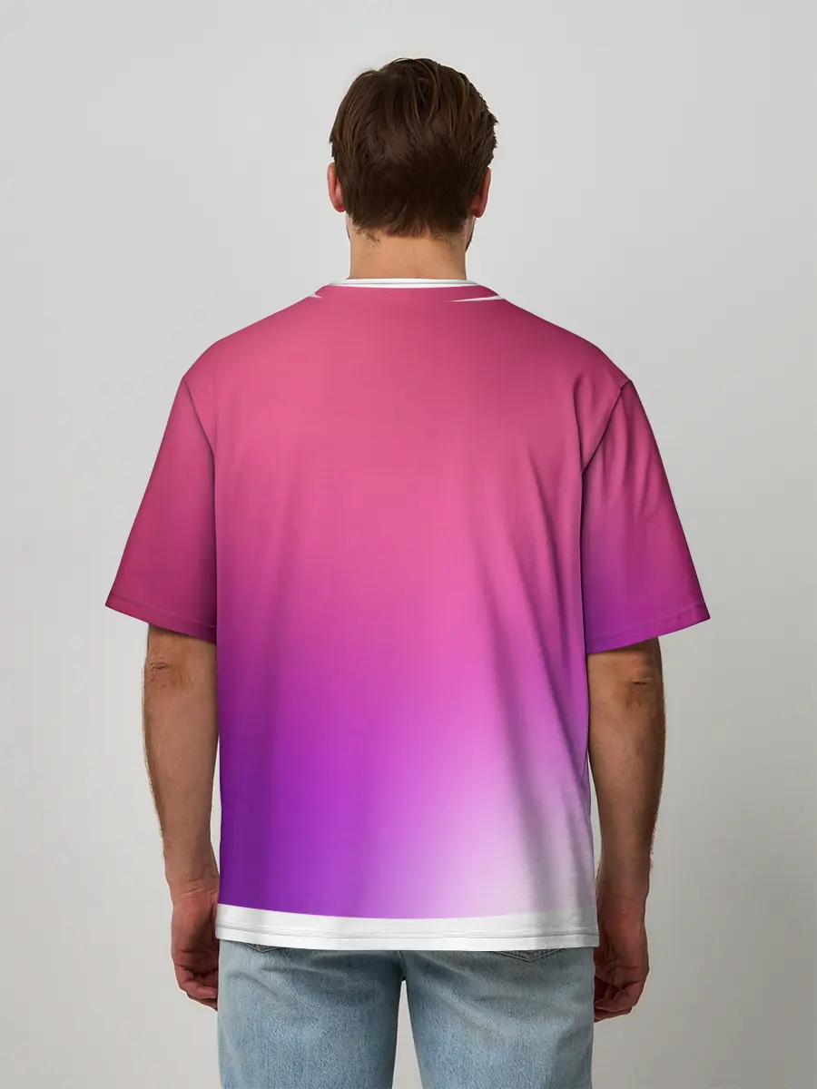 Мужская футболка оверсайз / Нежный цвет