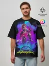 Мужская футболка оверсайз / Cyberpunk 2077