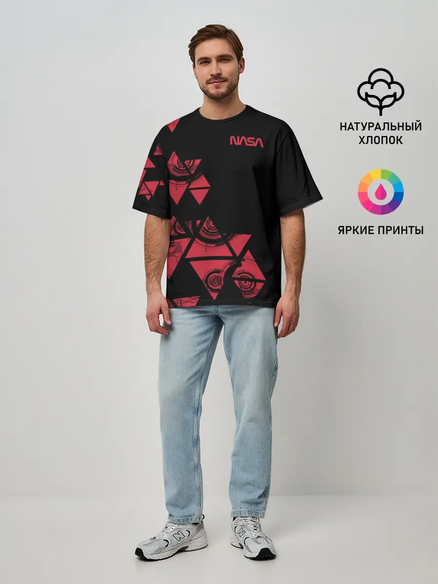 Мужская футболка оверсайз / NASA
