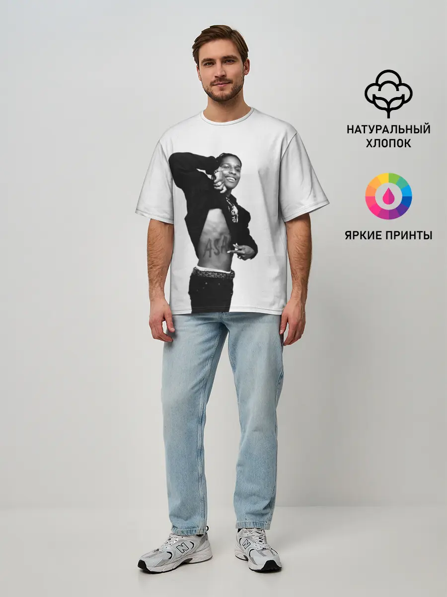 Мужская футболка оверсайз / A$AP ROCKY
