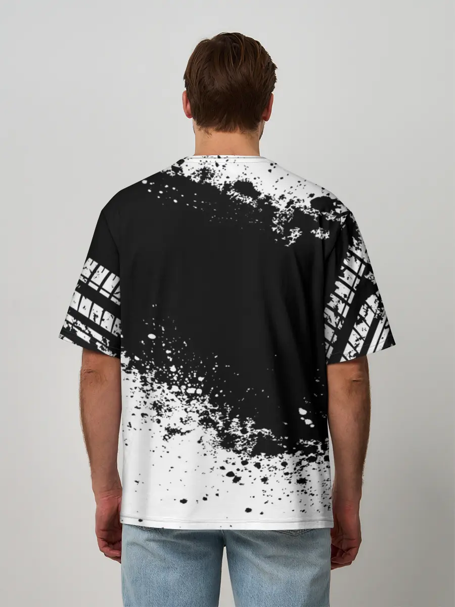 Мужская футболка оверсайз / Hyundai abstract sport