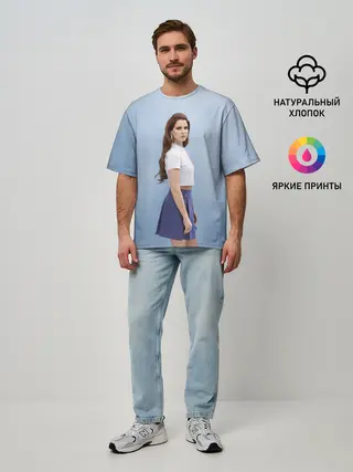 Мужская футболка оверсайз / Красивая Лана