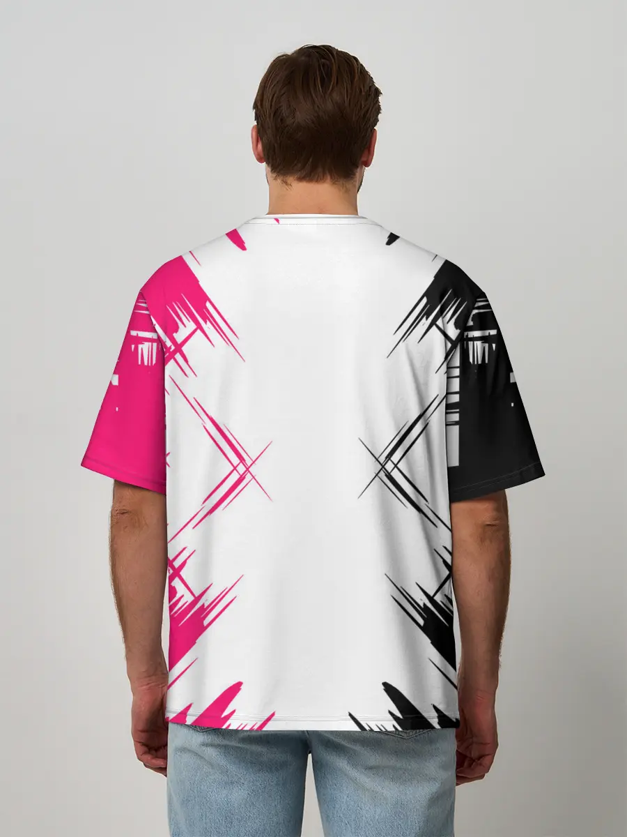 Мужская футболка оверсайз / SQUID GAME | ИГРА В КАЛЬМАРА | треугольник.