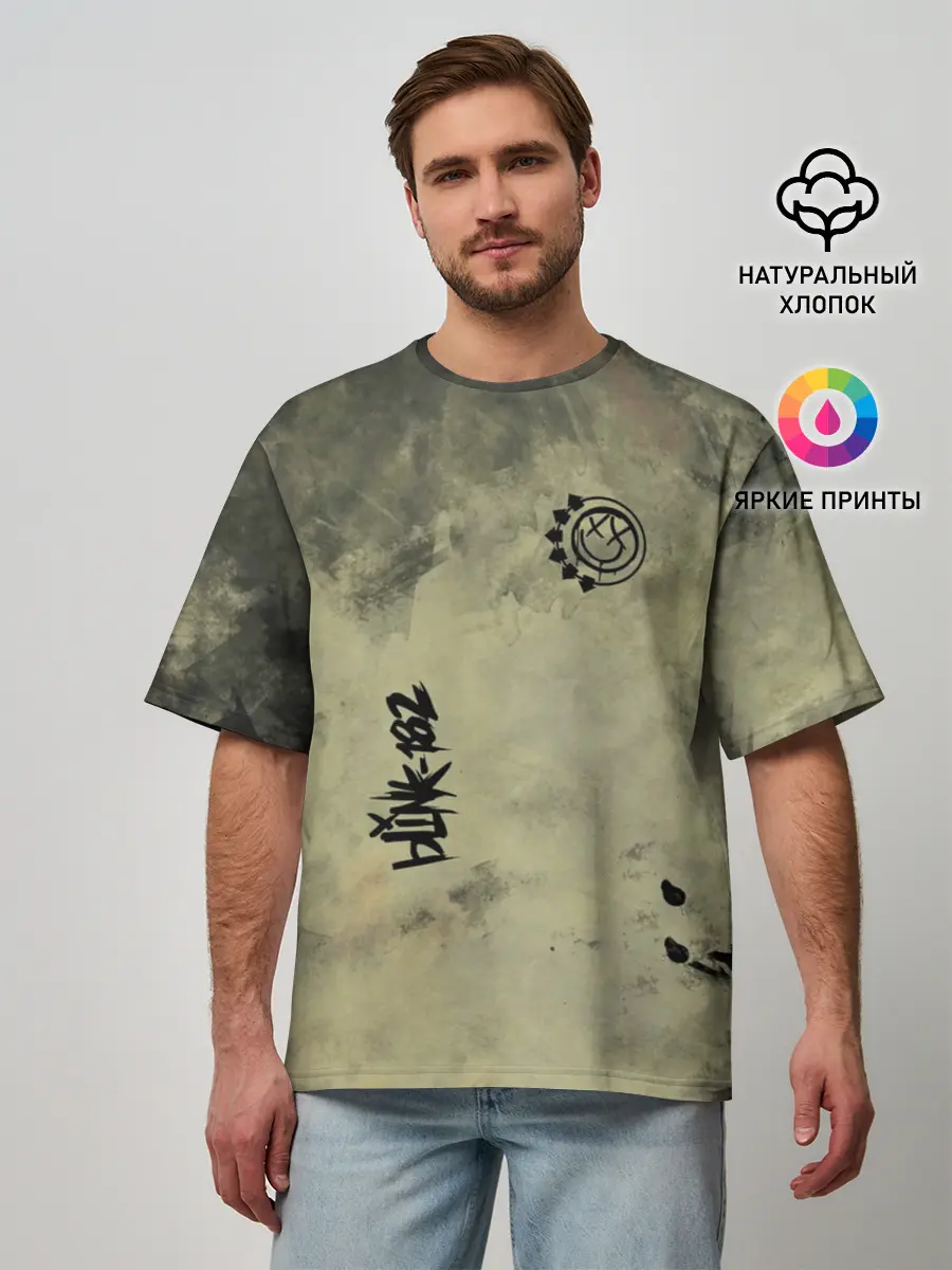 Мужская футболка оверсайз / Blink-182