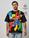 Мужская футболка оверсайз / mario