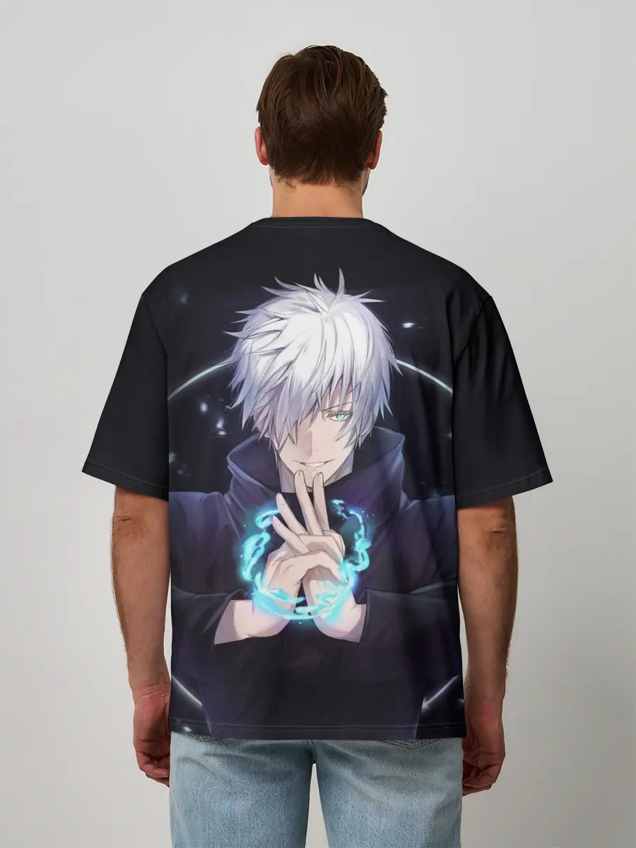 Мужская футболка оверсайз / ГОДЖО САТОРУ | GOJO SATORU