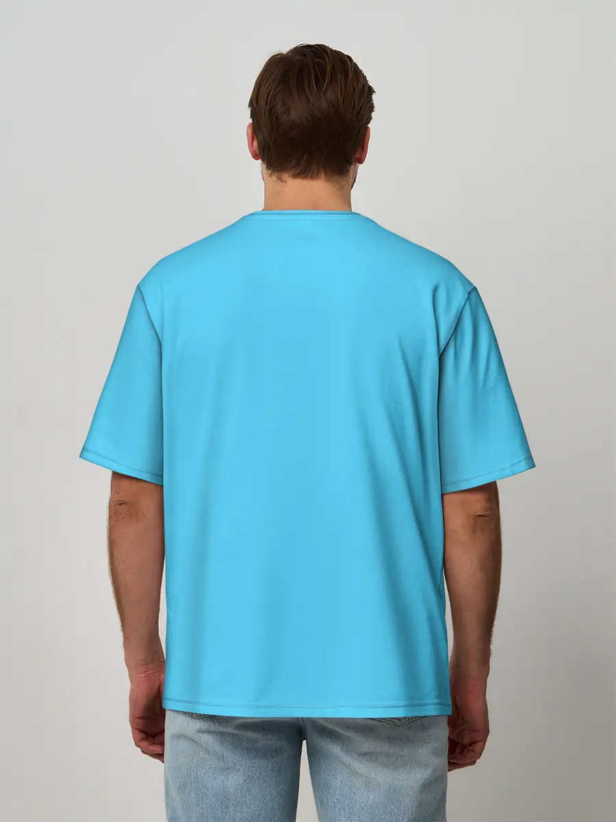 Мужская футболка оверсайз / One Piece шляпа