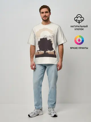 Мужская футболка оверсайз / Настоящий детектив