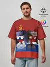 Мужская футболка оверсайз / СССР - Россия