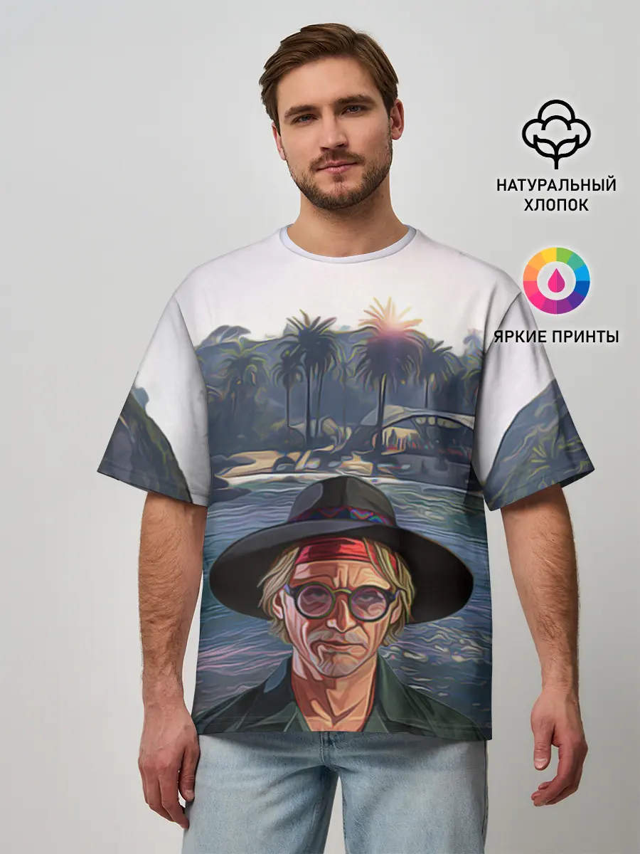 Мужская футболка оверсайз / El Rubio Cayo Perico GTA 5 ONLINE